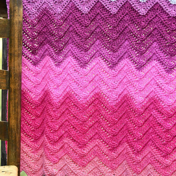Double Crochet Chevron Baby Blanket