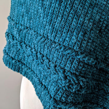 Braided Cable Wrap or Poncho