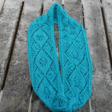 Lacy Argyle Infinity Scarf