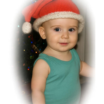 Gnome motif sweater with Christmas hat & toy
