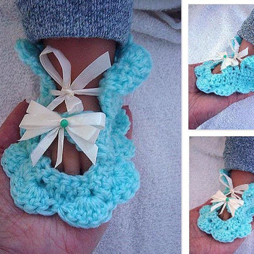 531 S Baby Christening Shoes Crochet Pattern