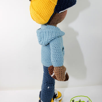 Crochet doll pattern, Amigurumi doll pattern, Medium doll, 18"/46cm, Andre