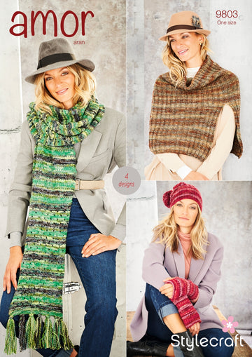 Accessories in Stylecraft Amor Aran - 9803 - Downloadable PDF