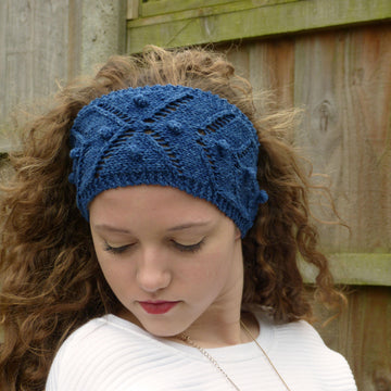 Chevron and Bobble Headband
