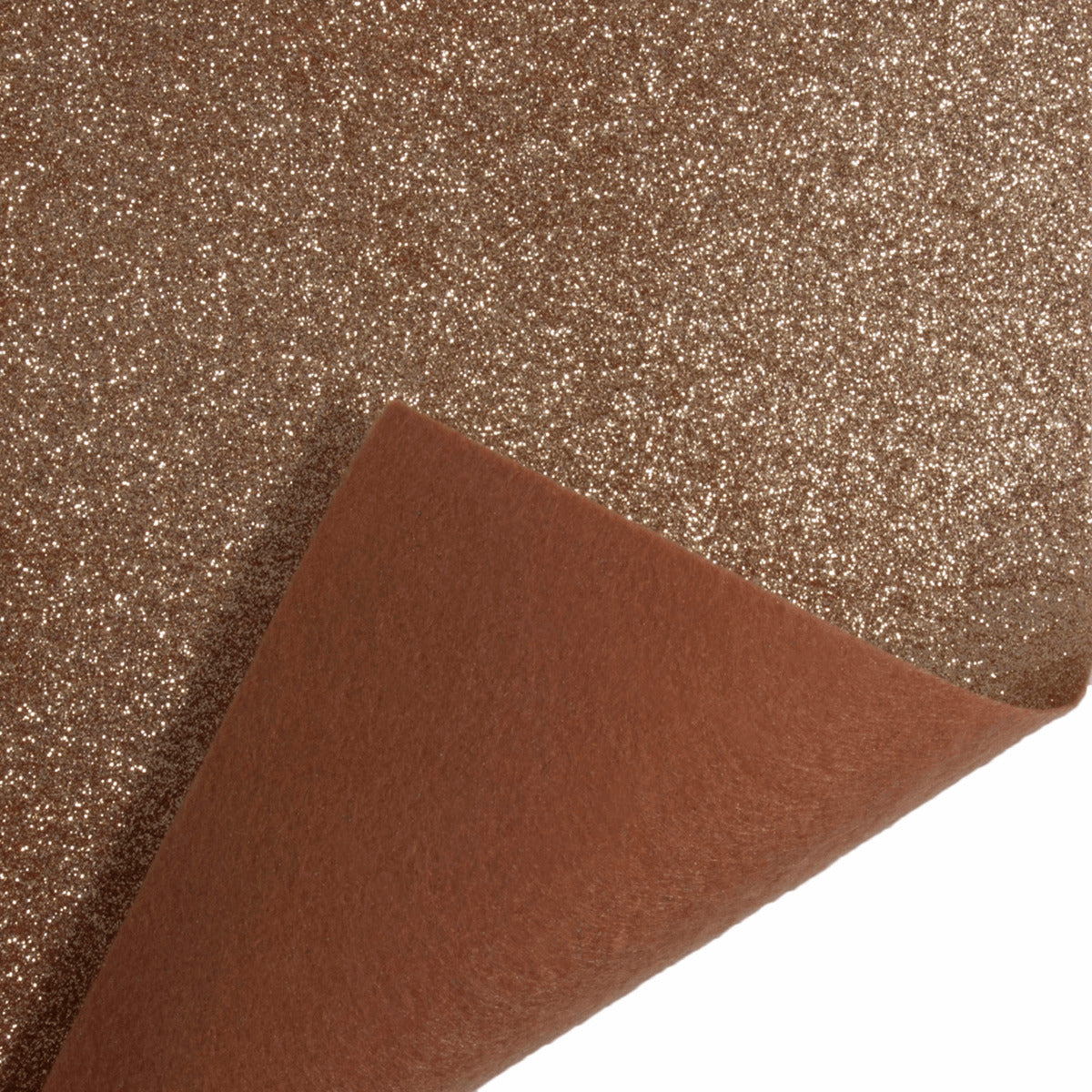 Trimits Glitter Felt Roll - 1m x45cm - Rose Gold