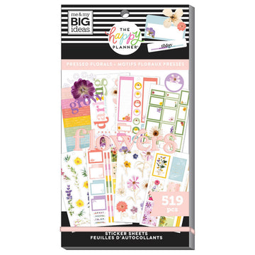 The Happy Planner Pressed Florals 30 Sheet Sticker Pad