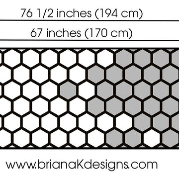 Modern Honeycomb Crochet Shawl