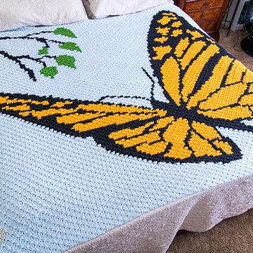 Mini C2C Butterfly Blanket