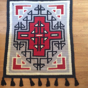 Large Klagetoh Rug with Fringe