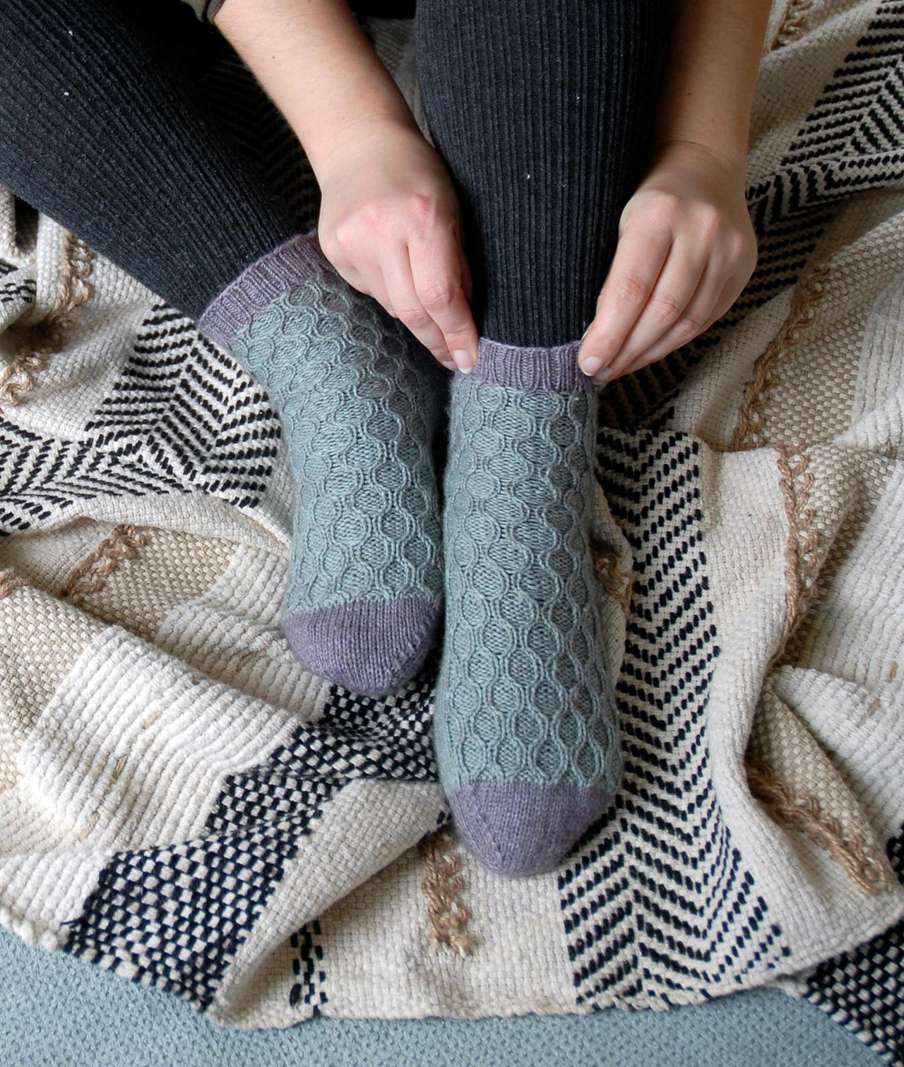 Lavender and Mint Socks