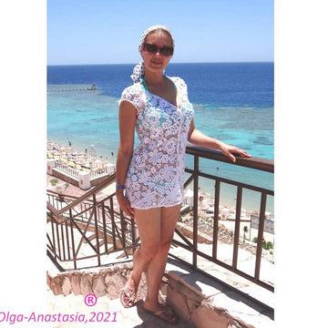 White Beach Lace Cardigan