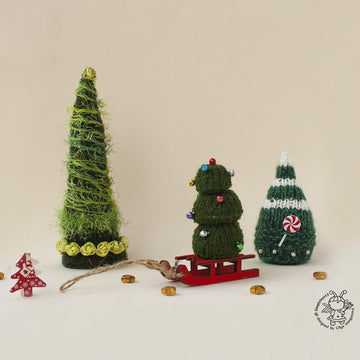 3 Pine Christmas Trees