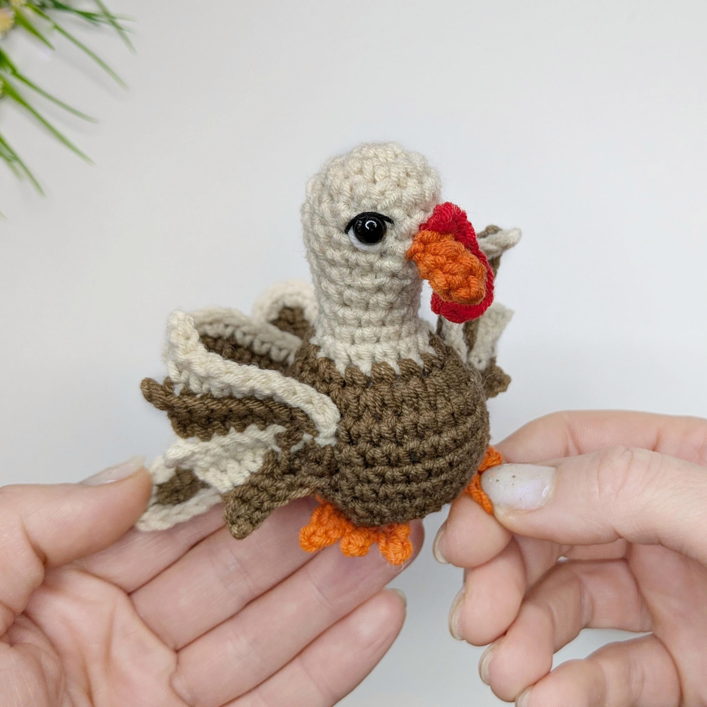 Crochet Turkey Amigurumi Pattern PDF: Thanksgiving Crochet Pattern, Easy Ornament Tutorial