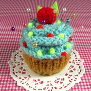 Cream Frosting Cupcake Pincushion