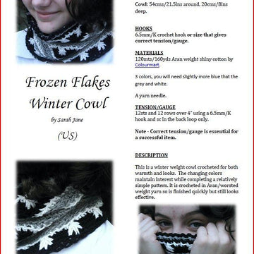 Frozen Flakes Winter Cowl