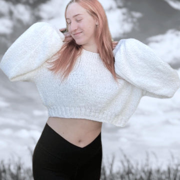 Oversized Cropped Sweater