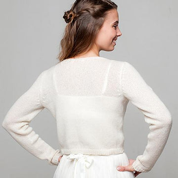 Knit cardigan with knots