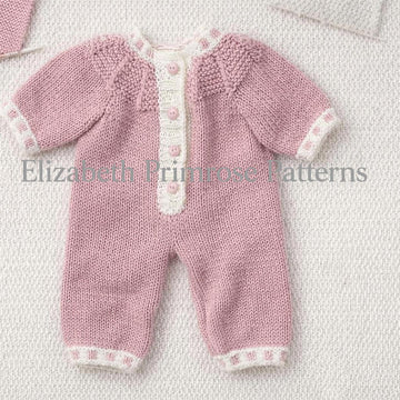 Little Blocks Doll Bodysuit & Hat DK Knitting Pattern P103 | Elizabeth Primrose Patterns