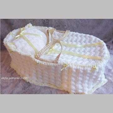 Moses Basket Cover Knitting Pattern #168