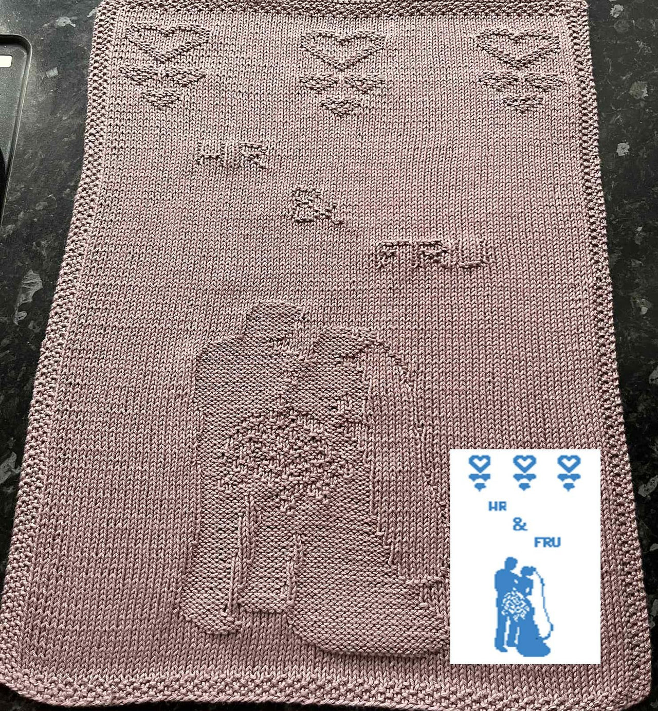 Nr. 765 – Wedding – danish text guest towel