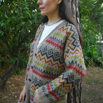 Western Winter Fair Isle Cardigan