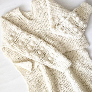 Dressed In White Tunic-Sweater