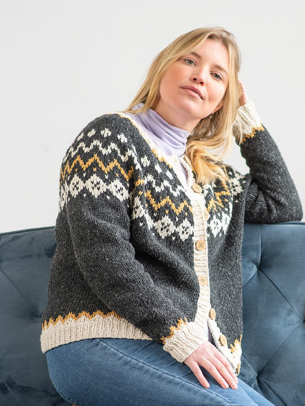 Robette Cardigan in Berroco Remix Chunky - Downloadable PDF