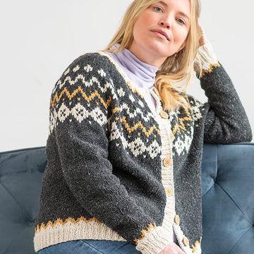 Robette Cardigan in Berroco Remix Chunky - Downloadable PDF