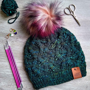 Peacock Eye Beanie Hat Pattern