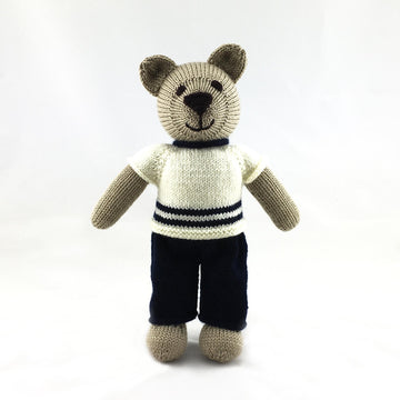 Toby teddy bear knitting pattern 19056