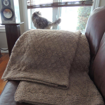 Diagonal Weave Throw Blanket