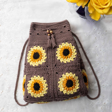Sunflower Drawstring Backpack