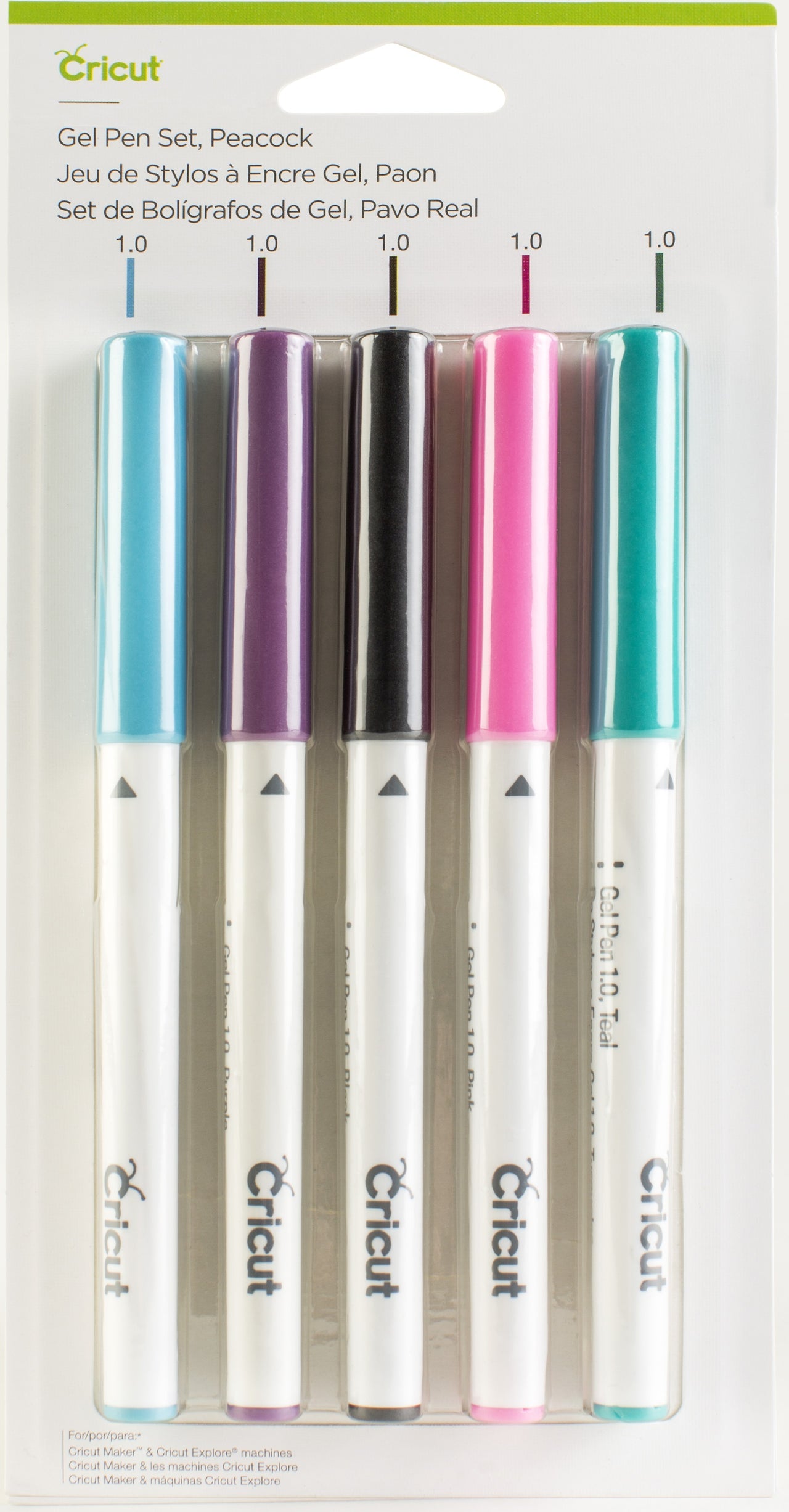 Cricut Gel Pen Set 5/Pkg - Peacock
