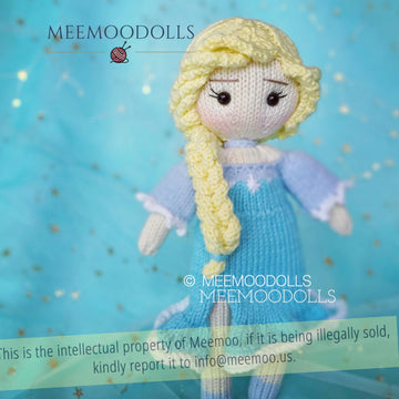ELSA Knitting Doll. Snow Queen