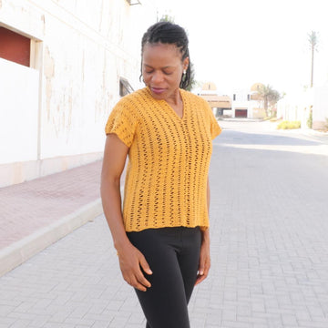 Open Waves Top- Crochet pattern for Women