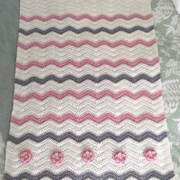 Floral Ripple Baby Blanket