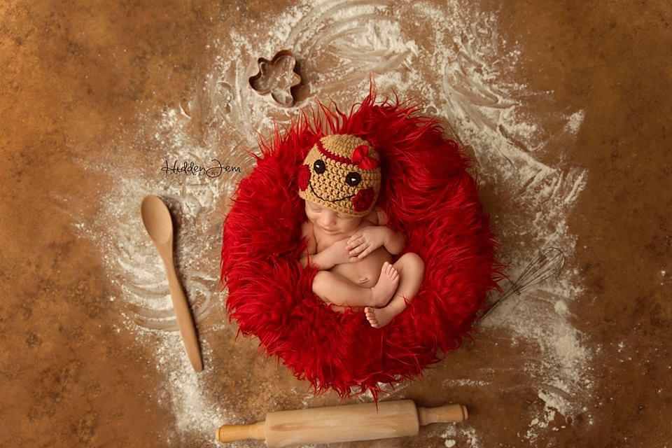 Crocheted Gingerbread Set