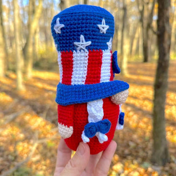 Patriotic gnome USA (girl_2)