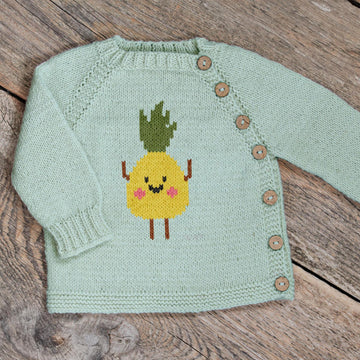 Funny Pineapple Knit kids pullower