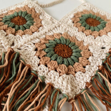 Granny Square Halter Top for Kids