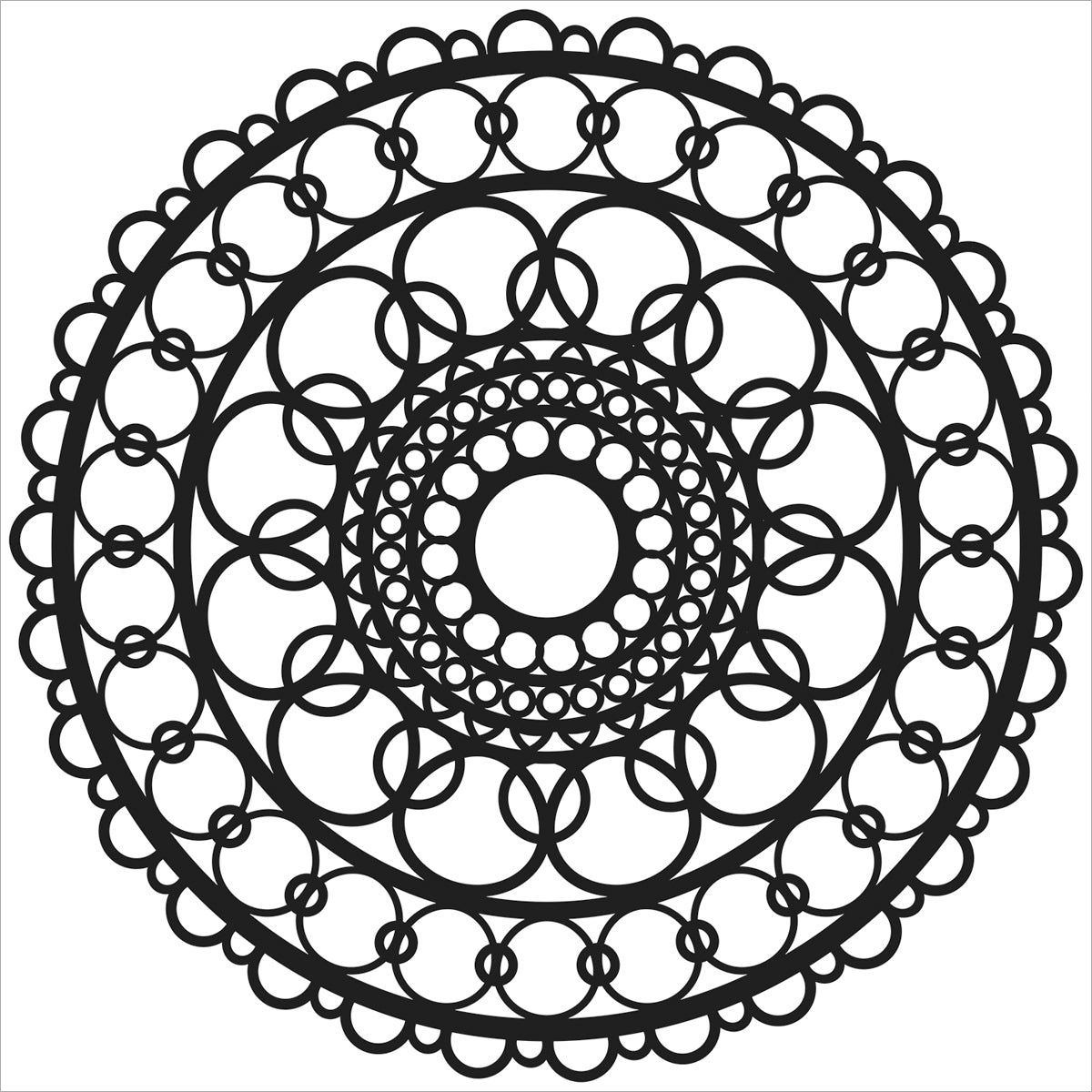 The Crafter's Workshop Crafter's Workshop Template 6"X6" - Ring Doily