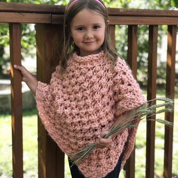 Peach poncho