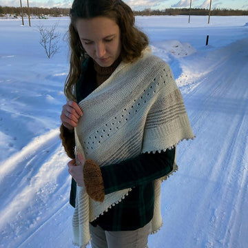 Snow night shawl