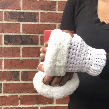 Ashley Faux Fur Mitts