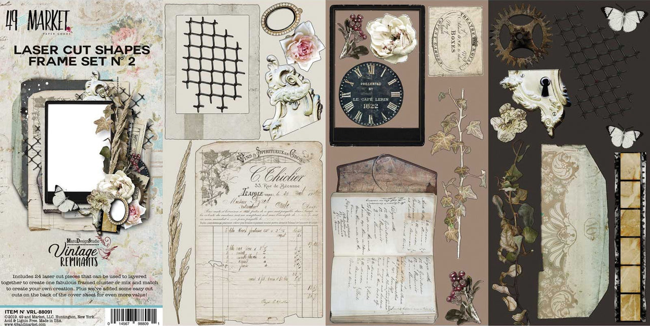 49 And Market Laser Cut Shapes - Vintage Remnants #2
