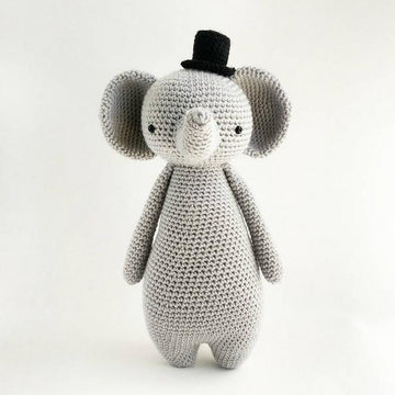 Elephant with Hat Crochet Amigurumi Pattern