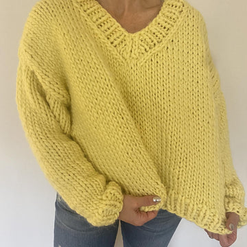 Chunky Mellow V Neck