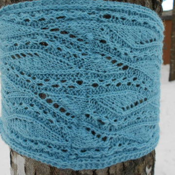 Airy Leaves Lace Scarf