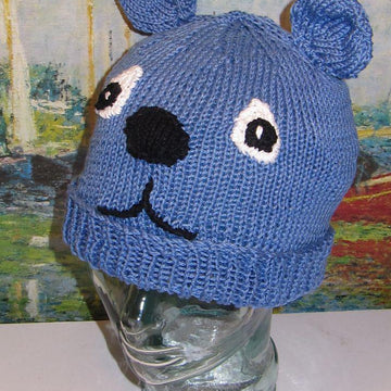Blue Bear Beanie Animal Hat
