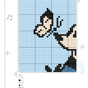 Crochet eBook "Mouse Romance" - set of 2 kids blankets C2C corner to corner pattern - Mickey & Minnie Mouses in love